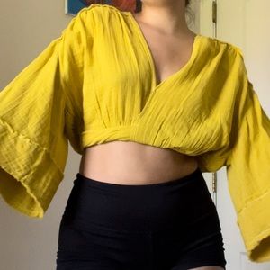 Yellow Flow-y Blouse